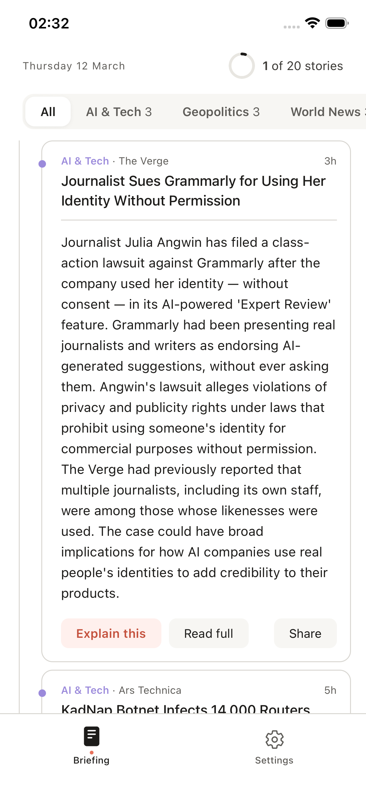 Headlines and the full story, in simple words.