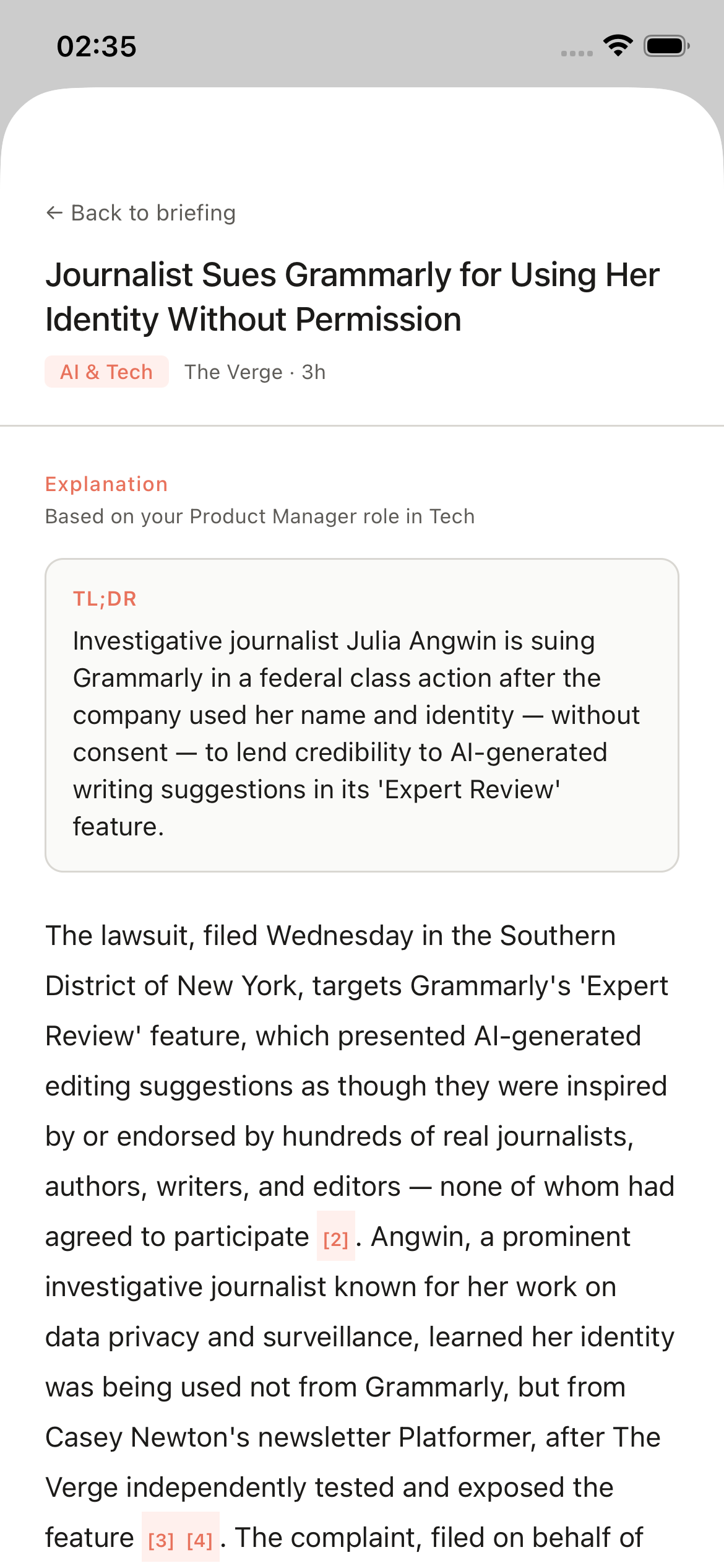 Get the context. So you understand the real story.